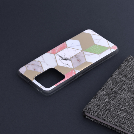 Husa OPPO Reno5 Lite / A94, Techsuit Marble Series, Purple Hex [4]