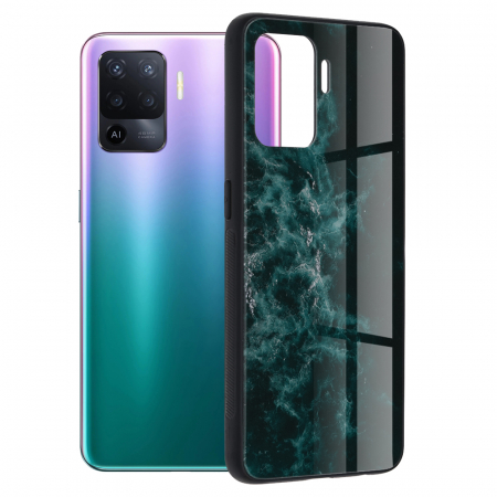 Oppo Reno5 Lite - Husa OPPO Reno5 Lite, Glaze Series, Blue Nebula