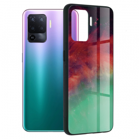Oppo Reno5 Lite - Husa OPPO Reno5 Lite, Glaze Series, Fiery Ocean
