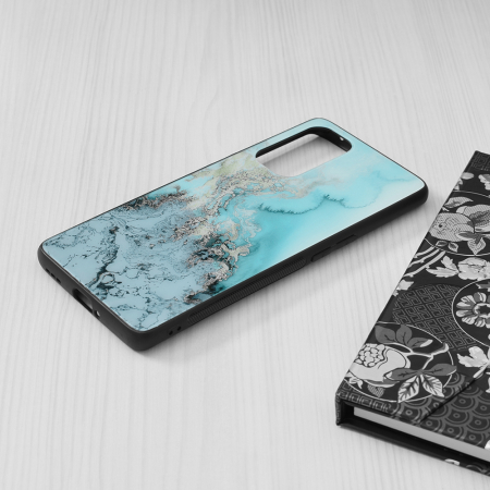 Husa OPPO Reno5 Pro 5G, Glaze Series, Blue Ocean [3]