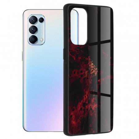 Oppo - Husa OPPO Reno5 Pro 5G, Glaze Series, Red Nebula