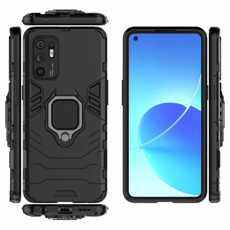 Husa OPPO Reno6 5G, Techsuit Shield Ring, Negru [6]