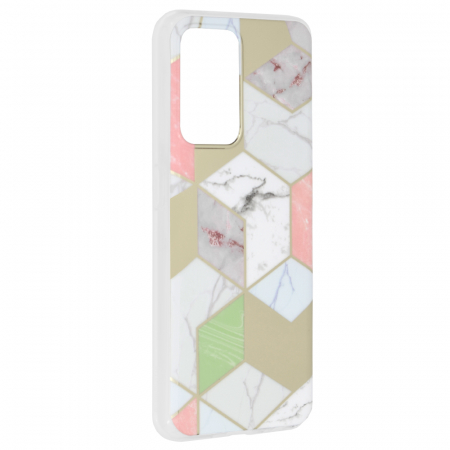 Husa OPPO Reno7 5G, Techsuit Marble Series, Purple Hex [1]