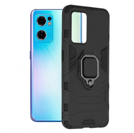Oppo - Husa OPPO Reno7 5G, Techsuit Shield Ring, Negru