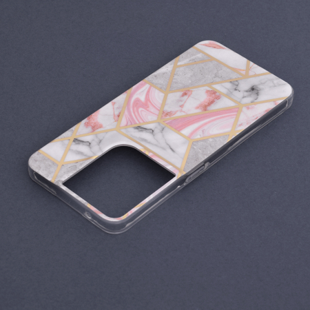 Husa OPPO Reno8 4G, Techsuit Marble Series, Pink Hex [5]