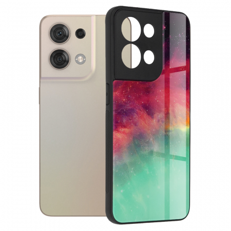 Oppo Reno8 5G - Husa OPPO Reno8 5G, Glaze Series, Fiery Ocean