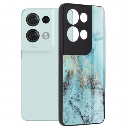 Oppo - Husa OPPO Reno8 Pro, Glaze Series, Blue Ocean