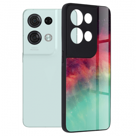 Oppo - Husa OPPO Reno8 Pro, Glaze Series, Fiery Ocean