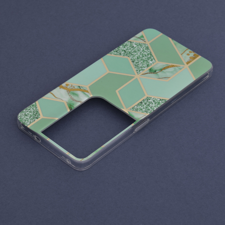 Husa OPPO Reno8 Pro, Techsuit Marble Series, Green Hex [5]
