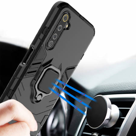 Husa Realme 6 / 6S, Techsuit Shield Ring, Negru [7]