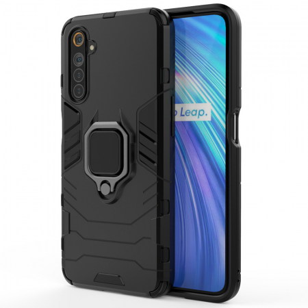 Realme 6 / 6S - Husa Realme 6 / 6S, Techsuit Shield Ring, Negru