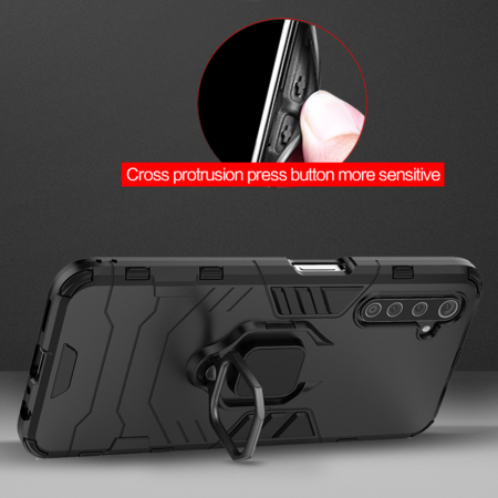 Husa Realme 6 / 6S, Techsuit Shield Ring, Negru [9]