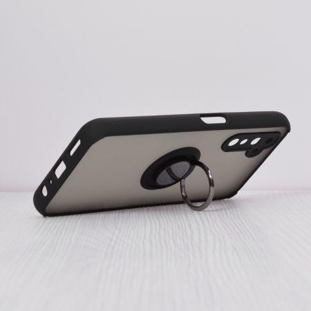Husa Realme 6 Pro cu inel suport stand magnetic, Negru [3]