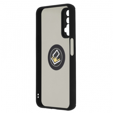 Husa Realme 7 cu inel suport stand magnetic, Negru [2]