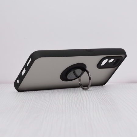 Husa Realme 7 Pro cu inel suport stand magnetic, Negru [3]