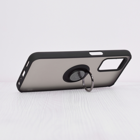 Husa Realme 8 5G cu inel suport stand magnetic, Negru [3]