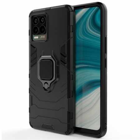 Realme - Husa Realme 8 5G, Techsuit Shield Ring, Negru