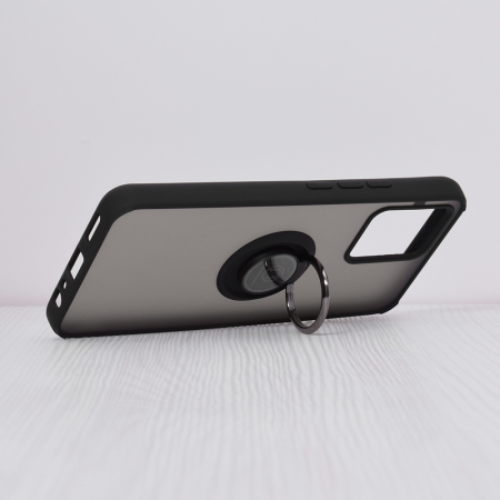 Husa Realme 8 / 8 Pro cu inel suport stand magnetic, Negru [3]