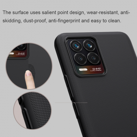 Husa Realme 8 / 8 Pro, Nillkin Super Frosted Shield, Negru [5]