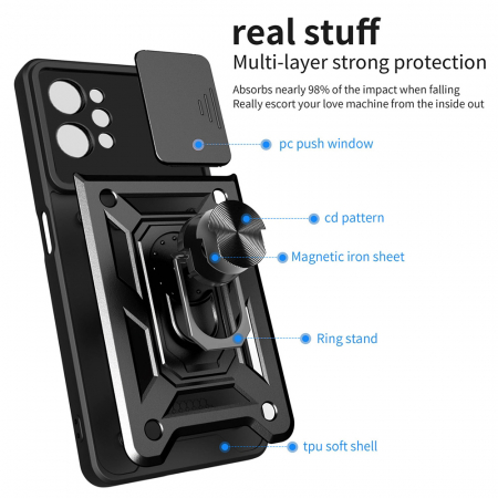 Husa Realme C31 cu protectie camera Techsuit CamShield Series, Negru [5]