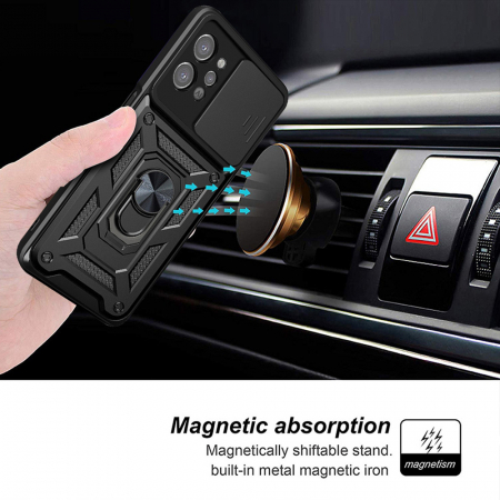 Husa Realme C31 cu protectie camera Techsuit CamShield Series, Negru [4]