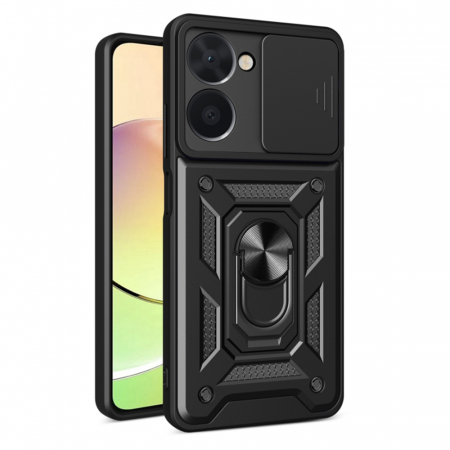 Realme - Husa Realme C33 / C33 2023 cu protectie camera Techsuit CamShield Series, Negru