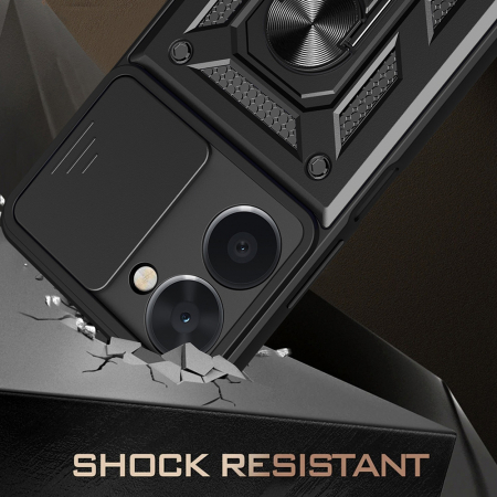 Husa Realme C33 / C33 2023 cu protectie camera Techsuit CamShield Series, Negru [3]
