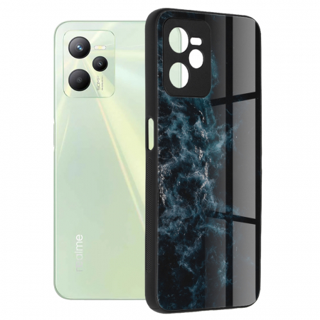 Realme C35 - Husa Realme C35, Glaze Series, Blue Nebula