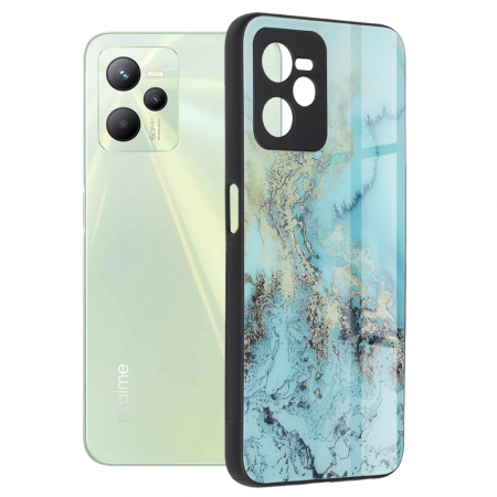 Realme C35 - Husa Realme C35, Glaze Series, Blue Ocean