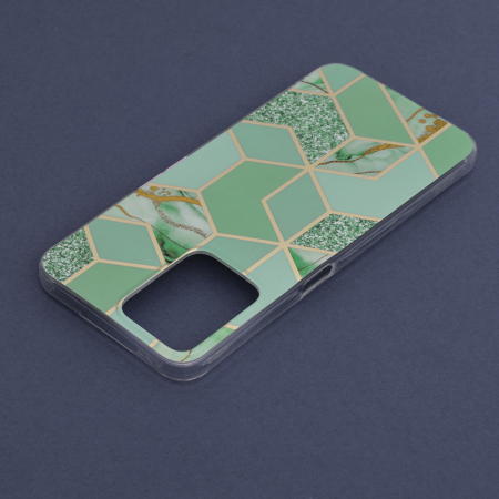 Husa Realme C35, Techsuit Marble Series, Green Hex [5]