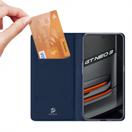 Husa Realme GT Neo 3, Dux Ducis Skin Pro Flip Book, Negru [4]