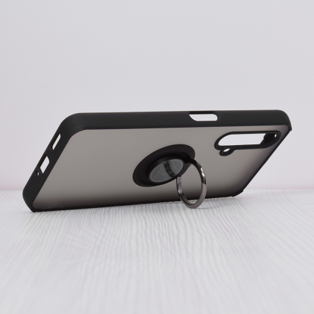 Husa Realme X50 5G cu inel suport stand magnetic, Negru [3]