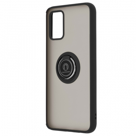 Husa Samsung Galaxy A02s cu inel suport stand magnetic, Negru [2]