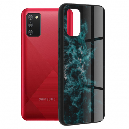 Galaxy A02s - Husa Samsung Galaxy A02s, Glaze Series, Blue Nebula