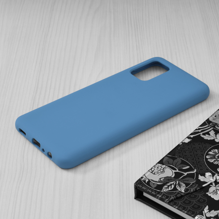 Husa Samsung Galaxy A02s, Soft Edge Silicone, Denim Blue [3]