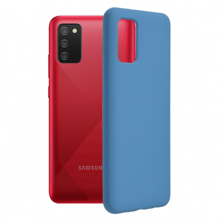 Galaxy A02s - Husa Samsung Galaxy A02s, Soft Edge Silicone, Denim Blue