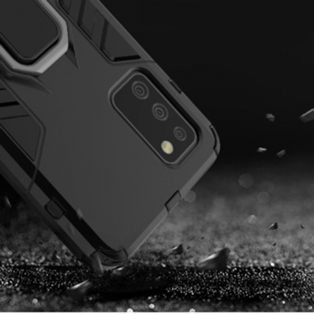 Husa Samsung Galaxy A02s, Techsuit Shield Ring, Negru [7]
