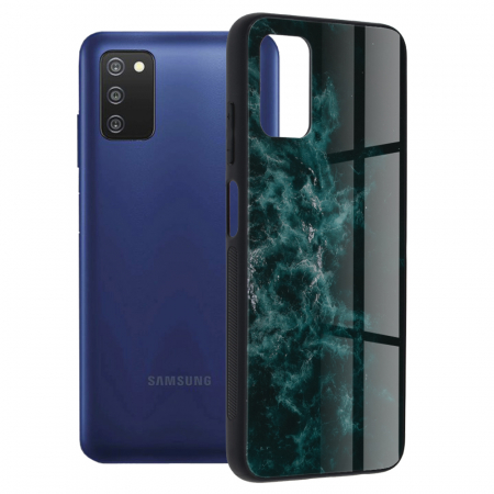 Galaxy A03s - Husa Samsung Galaxy A03s, Glaze Series, Blue Nebula