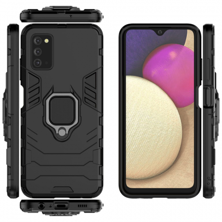 Husa Samsung Galaxy A03s, Techsuit Shield Ring, Negru [7]