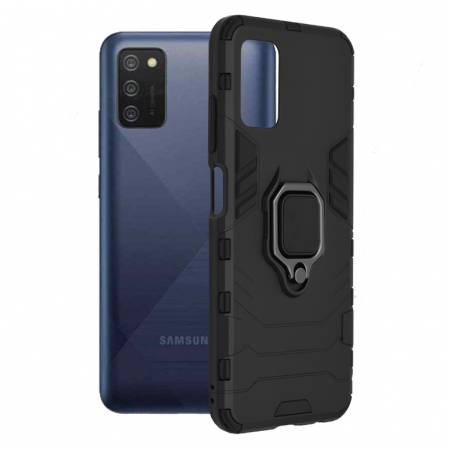 Galaxy A03s - Husa Samsung Galaxy A03s, Techsuit Shield Ring, Negru