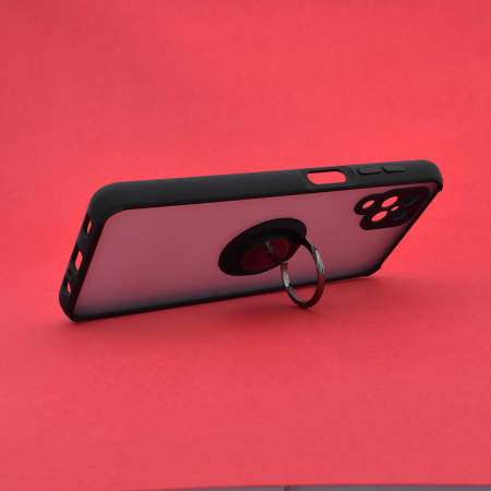 Husa Samsung Galaxy A12 / M12 cu inel suport stand magnetic, Negru [4]