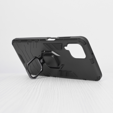 Husa Samsung Galaxy A12, Techsuit Shield Ring, Negru [1]