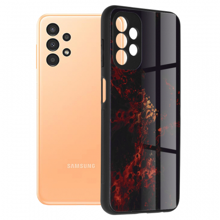 Galaxy A13 4G - Husa Samsung Galaxy A13 4G, Glaze Series, Red Nebula