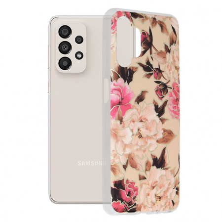 Galaxy A13 4G - Husa Samsung Galaxy A13 4G, Techsuit Marble Series, Mary Berry Nude