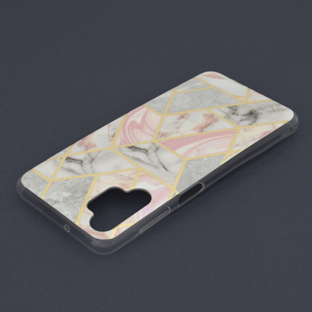 Husa Samsung Galaxy A13 4G, Techsuit Marble Series, Pink Hex [3]