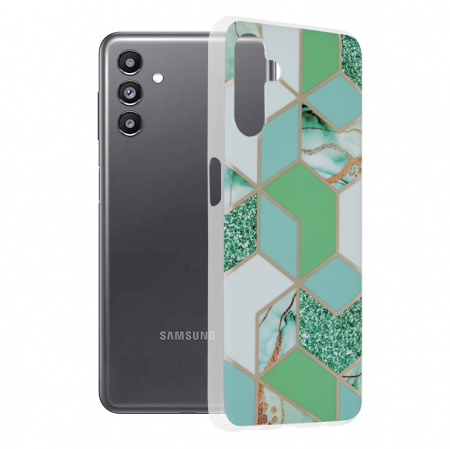 Galaxy A13 5G - Husa Samsung Galaxy A13 5G, Techsuit Marble Series, Green Hex