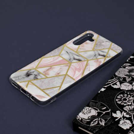 Husa Samsung Galaxy A13 5G, Techsuit Marble Series, Pink Hex [3]
