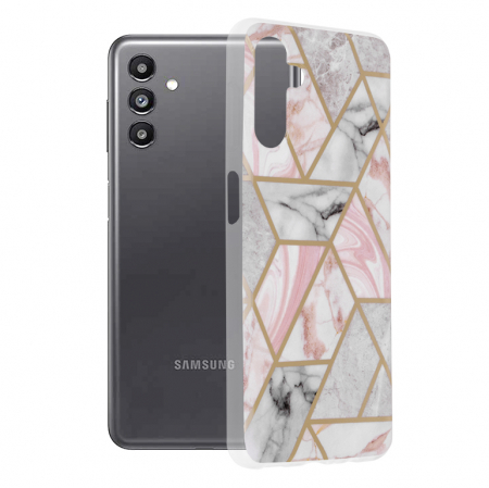 Galaxy A13 5G - Husa Samsung Galaxy A13 5G, Techsuit Marble Series, Pink Hex