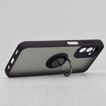 Husa Samsung Galaxy A14 4G / A14 5G cu inel suport stand magnetic, Negru [1]