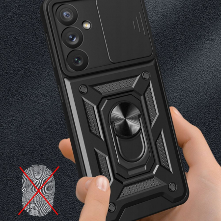 Husa Samsung Galaxy A14 4G / A14 5G cu protectie camera Techsuit CamShield Series, Negru [3]